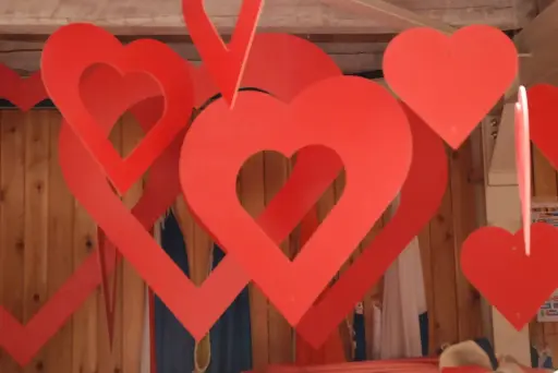 Hearts, 2D, S, closed,  by 6pcs.