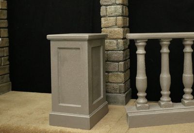 Balustrade/Pedestal, Gray, Corner stone