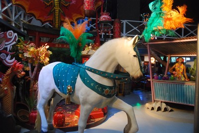 Harness, to make ""Horse White"" a Circus Act