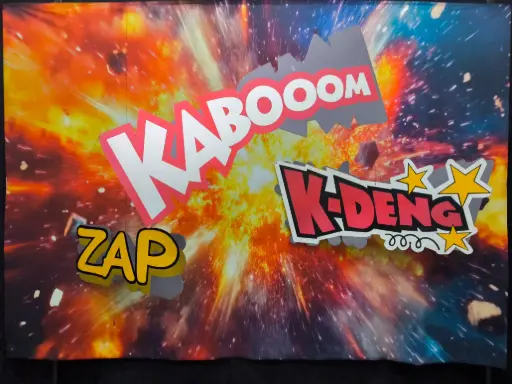 Cartoon Text "" Kaboom ""