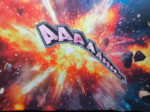 Cartoon Text "" AAAAAHHH ""