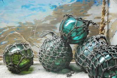 Glass Buoy knotted in