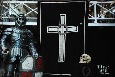 Mourning Cloth, White Cross, M