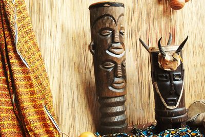 Drum, Tribal, with faces