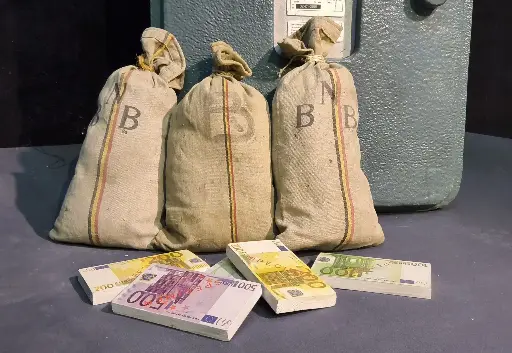10 Stacks of Euro-Bills