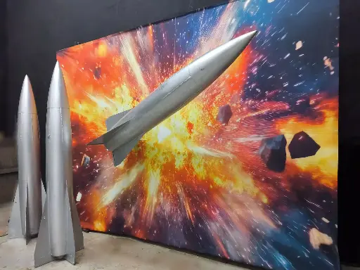 Rocket, Silver (Standing or to hang up)