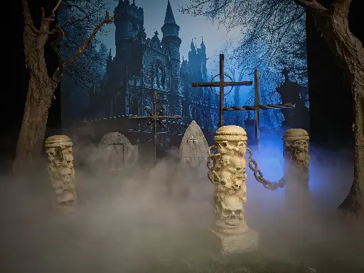 Skulled Cordon Pole, a pc.