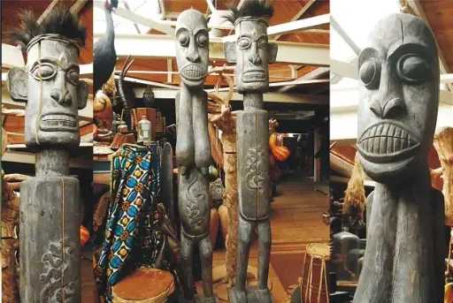 Statue  Tribal wood   Male