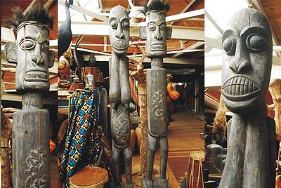 Statue, Tribal wood Male