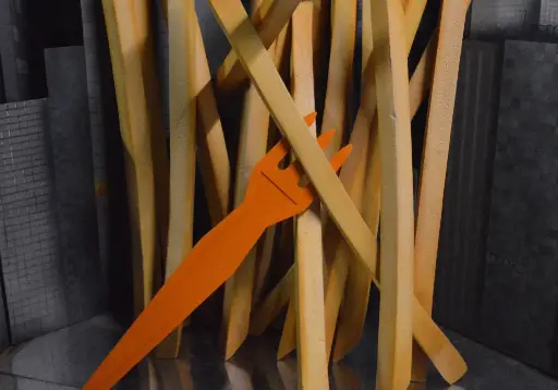 Fries Fork in French Frie XL