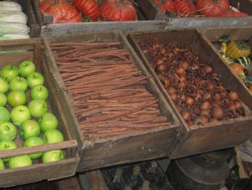 Crate with Spices or Herbs