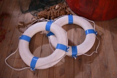 Lifebuoy   63   White  &  Blue or Red