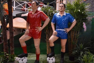 Football Player, Red , statue