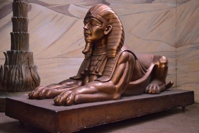 Sphinx on Floor Stone    Golden