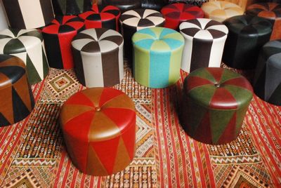 Pouffe Bi-Coloured