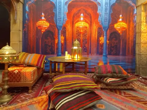 Cushion striped Berber