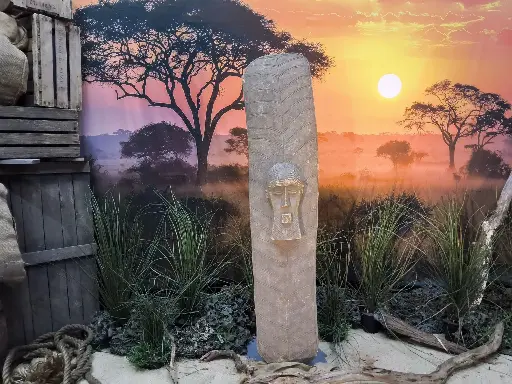 African, Carved, Wooden Shield