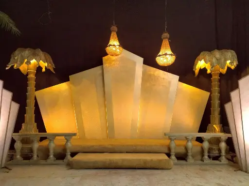 Screen Art Deco Background in Gold