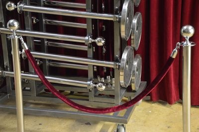 Cordon/Cord, for in between cordon poles , Silver/Red