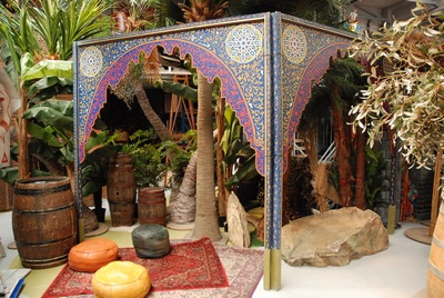 Arabian Arch, handpainted, one  pc.
