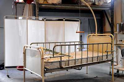 Hospital Bed  with Monkey pole