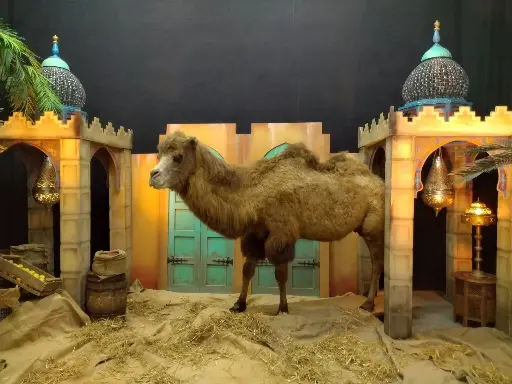 Camel, real stuffed and life-size