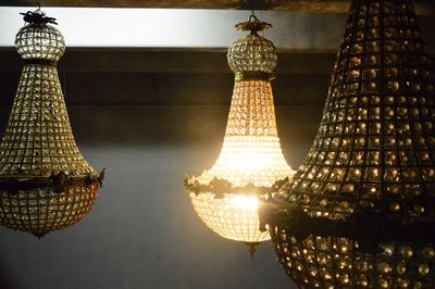 Chandelier  Empire glass hanging