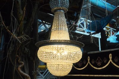 Chandelier  Empire glass , Huge  !!