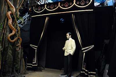 Gate / Entrance  in Black Mourning Cloth