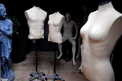 Female Mannequin Torso on standard