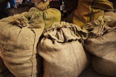 Bag, Sac, jute, filled