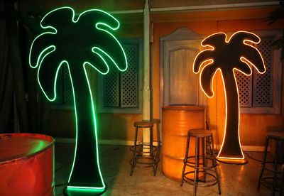 Palmtree Neonlight, Yellow