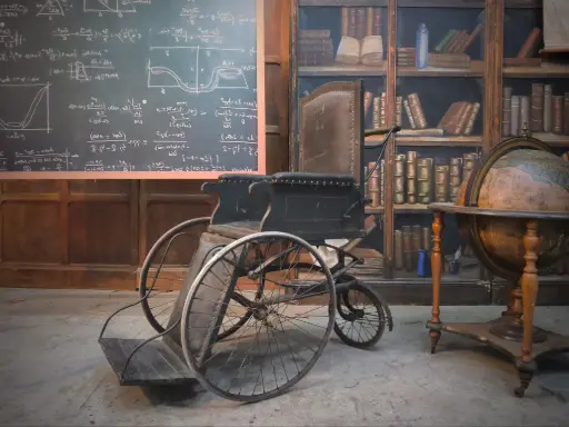Wheelchair old fashioned