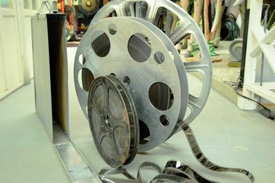 Set of Three large Film Reels