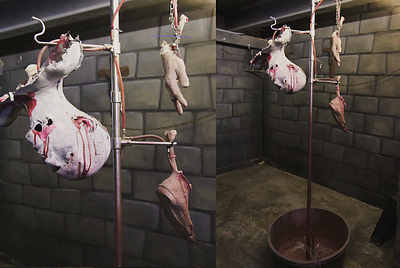 Terror Stand/Rack with Body parts 220v