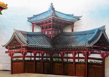 Screen Japanese Buddhist Temple