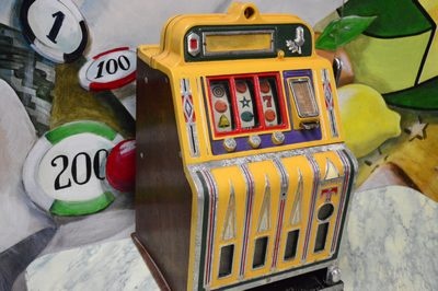 Jackpot, Slot Machine,""Bold Siegel"", antique