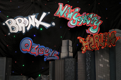 Panel with Graffiti /Text a  pc.