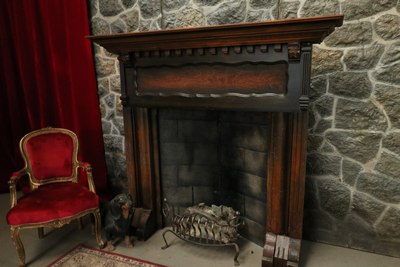 Fire-place, Hearth, wood Large
