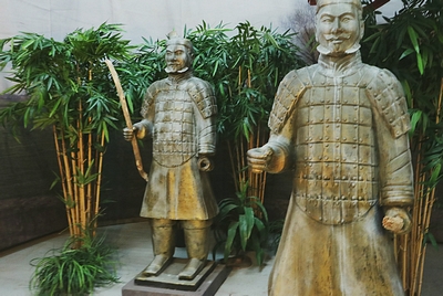 Chinese Soldier in Bronze