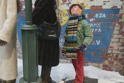 Boy  Pjotr In Winter-Outfit