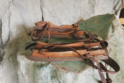 Antique Wooden Ice Skates
