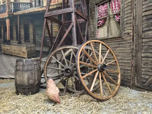 Wheel Large of a Wagon