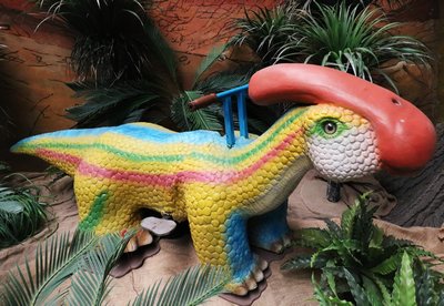 Dinosaur Kiddy Ride Rainbow  Parasaurolophus