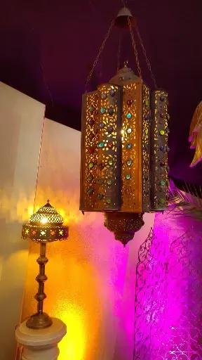 Lantern Arabian  Emeralds  Hanging  1m  220V