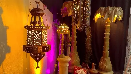 Lantern Arabian  2Moons  Hanging  1m  220V