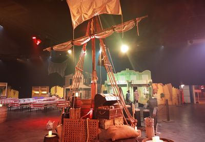 Mast with 2 Sails and shrouds