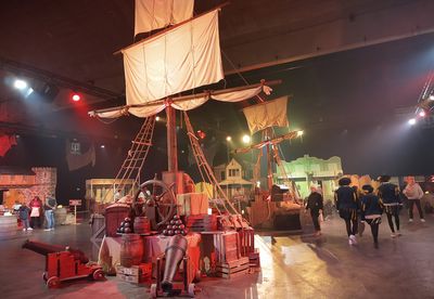 Mast XL with 3 sails and Shrouds