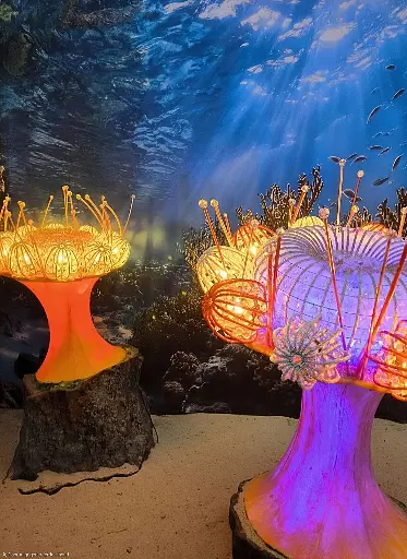 Anemone with Lights 220V