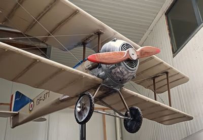 Airplane Huge Biplane on Post 